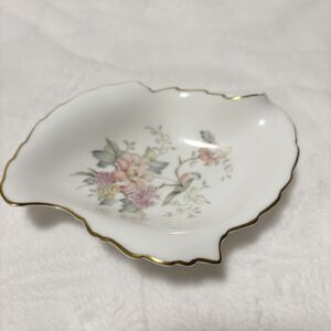 ROYAL DOULTON Bone China Candy Dish Mystic Dawn H.5103 Floral Gold Trim 1985